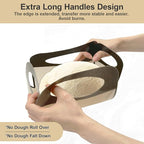 2 Pack Silicone Bread Loaf Pan Liners with Handles, Non-Stick& Easy Clean Baking Sling for 9x5 or 1.5lb Pans, Reusable Silicone Bread Sling with Storage Straps