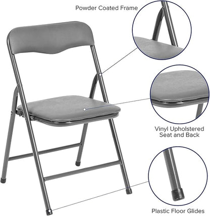 Flash Furniture Mindy Kids 5-Piece Folding Square Table and Chairs Set - Image 5