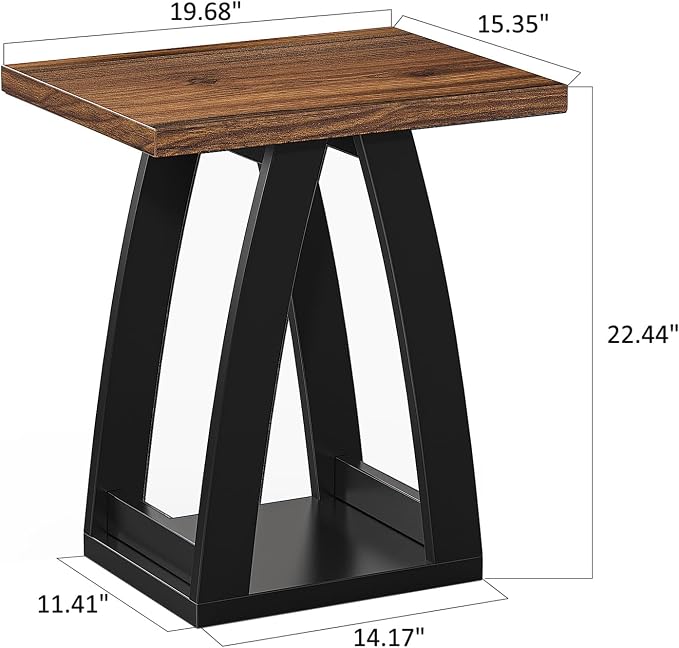 FROMJBEST End Table, Side Table, Nightstand, Sofa Side Table - Image 3