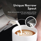 New Star Foodservice Commercial Grade Stainless Steel 18/8 Frothing Pitcher (20-Ounce (Frothing Pitchers))