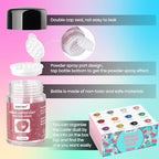 Edible Glitter for Cocktails and Cakes, 12 Colors x 5g Food Grade Shimmer Luster Dust Edible Set, Food Glitter for Drinks Cookies Chocolate