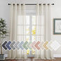NICETOWN Textured Linen Sheer Curtains by NICETOWN