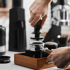 MHW-3BOMBER 58.35mm Calibrated Espresso Tamper 30lbs with Sound Feedback Espresso Tamper Set Comes with Three Additional Bases and A Replacement 20lbs Spring T6175T-OS