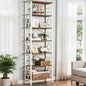 HOMISSUE Bookcase, 7-Tier Tall Bookshelf Metal Bookcase and Bookshelves by Homissue