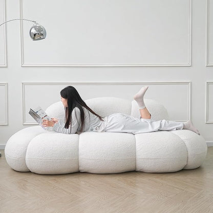 JACH Cloud Shaped Couches for Living Room, Modern Comfy Upholstered Sofa - Image 8