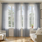 MIULEE Dark Grey Sheer Curtains 90 Inches Long 4 Panels 54 x 90 Inches | Light by MIULEE