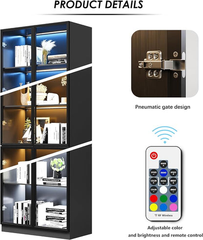 Wildhome Wooden Display Storage Cabinet - Image 4