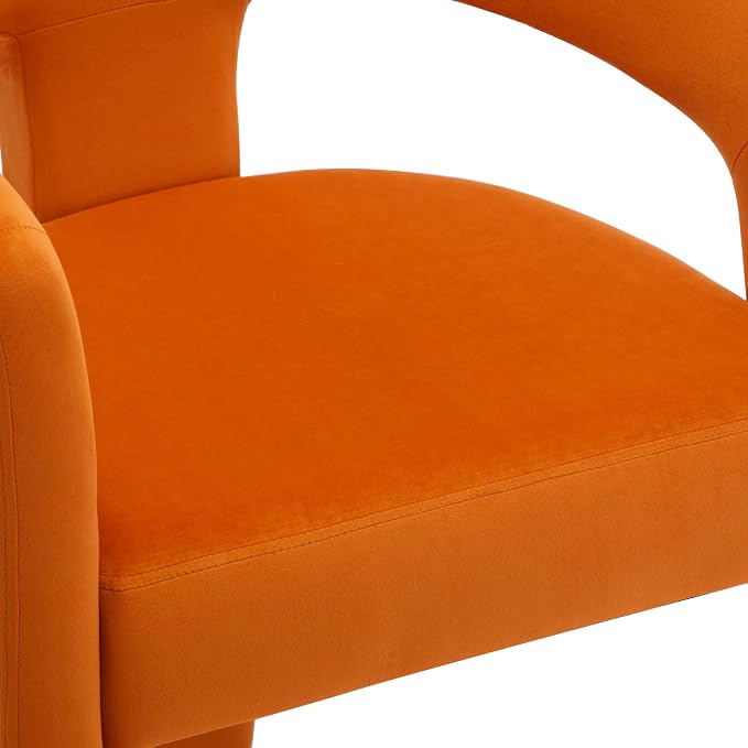 BESTANO Set of 4 Modern Velvet Fabric Upholstered Dining Chairs - Image 5