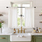 BGment Small Linen Curtains 24X36 Inch Length by BGment