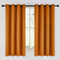 NICETOWN Room Darkening Orange Curtains 63 inches Long by NICETOWN