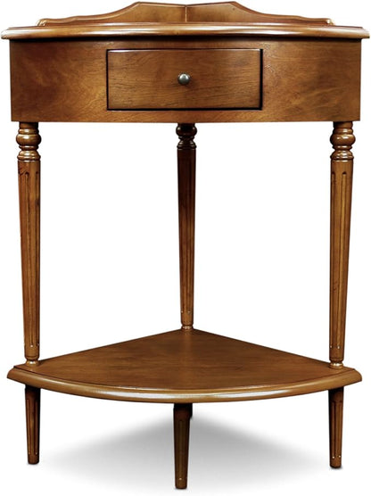 Coastal Solid Wood Corner Wedge Table - Image 4