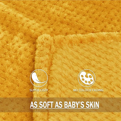 Exclusivo Mezcla Large Waffle Fleece Throw Blanket - Image 6