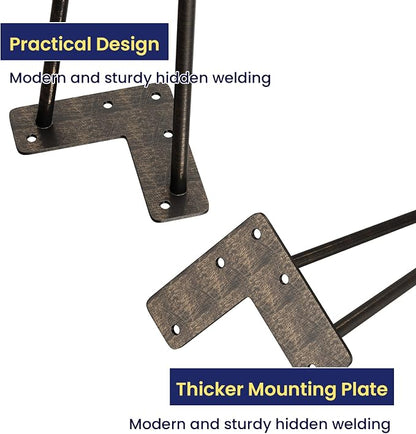 SMARTSTANDARD 16 Inch Heavy Duty Hairpin Furniture Legs, Metal Home DIY Projects - Image 4