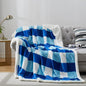 PU MEI Sherpa Blanket Twin Plaid Thick Bed Blanket, 90”*80” Super Soft Flannel by HOME