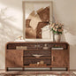 Entertainment Center for Living Room, Curved TV Stand by TheBeautyofRusticRefined
