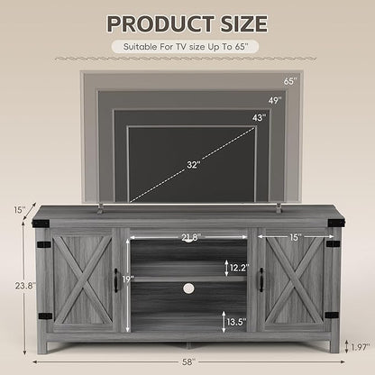 YESHOMY Modern Farmhouse TV Stand - Image 6