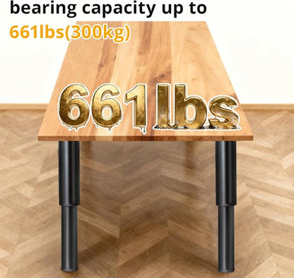 4-piece Adjustable Furniture Legs Set, Adjustable in Height from 4.72 inches to - Image 5