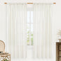 Natural Linen Curtains 72 inch Length by LAMIT