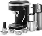 KitchenAid Semi-Automatic Espresso Machine and Automatic Milk Frother Attachment - KES6404