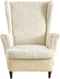 KRFOONN Stretch Wing Chair Slipcovers Printed 2 Piece Wingback Chair Covers by KRFOONN