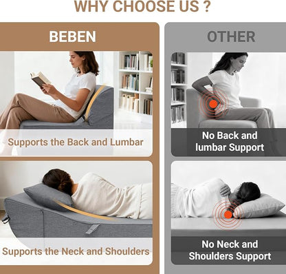 BeBen Folding Sofa Bed Chair, Convertible Sleeper Chair Futon Couch, Foldable - Image 6