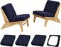 4PCS Patio Cushion Covers, Patio Furniture Couch Seat Slipcovers，Washable by SUKAIKEQA