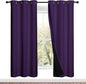 NICETOWN Full Shade Curtain Panels, Royal Purple, 42 x 72 inch, Pair of Energy by NICETOWN
