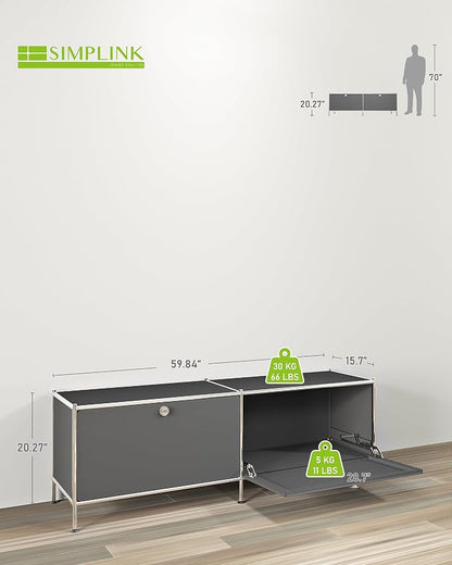 Metal Low Board Storage Cabinet - Image 3