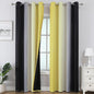 Black and Yellow Ombre Blackout Curtains 90 Inches Long | Room Darkening by ESTELARTEXTILER