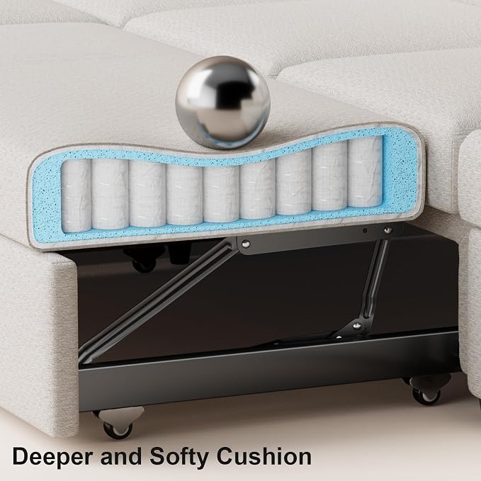 Belffin Modular Sectional Sleeper Sofa - Image 7