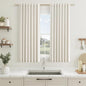 100% Blackout Linen Short Curtains by Guken