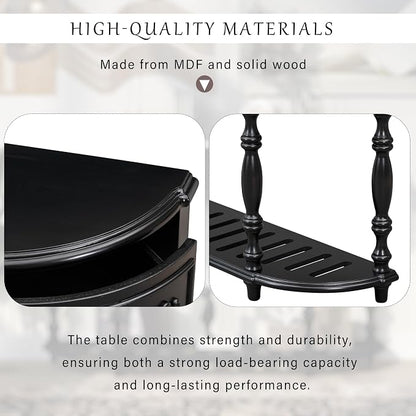 LUMISOL Half Moon Console Table - Image 5