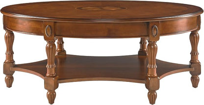 Solid Wood Oval Coffee Table - Image 6