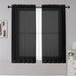 Black Sheer Curtains, Bedroom by OWENIE