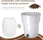 PalpitateC Replacement Toddy Filter Bag Compatible with Toddy Cold Brew System for 5 Gallon Cold Coffee Brew Filter Replacement Strainer Bag - Reusable (2 Pack)
