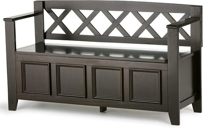SIMPLIHOME Amherst Entryway Storage Bench - Image 10