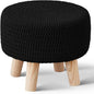 Wimarsbon Small Ottomans, 100% Hand Knitted Pouf Ottoman, Round Footrest by Wimarsbon