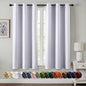 MIULEE Blackout Curtains for Bedroom 2 Panels 34x45 Inch Long Greyish White | by MIULEE