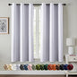 MIULEE Blackout Curtains for Bedroom 2 Panels 34x54 Inch Long Greyish White | by MIULEE