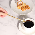 IMEEA Coffee Stirrers Demitasse Espresso Spoons SUS304 Stainless Steel Coffee Stir Sticks 5.9-Inch Tea Spoon, Set of 4 (Gold)