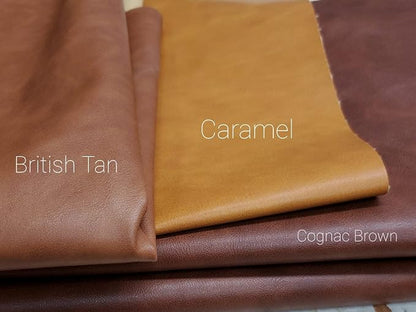 NAT Leathers | Swatches of Browns and tans Colors of Our Faux Vegan Leather by - Image 2