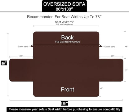 U-NICE HOME Large Sofa Cover Reversible Couch Cover - Image 6