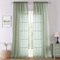 Sage Green Sheer Curtains 120 Inches Long 2 Panels, Extra Wide Farmhouse Airy by Lecloud