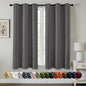 MIULEE Blackout Curtains for Bedroom 2 Panels 40 x 45 Inch Long Gray | Thermal by MIULEE