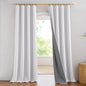 NICETOWN Full Blackout Linen Curtains 108" Length by NICETOWN