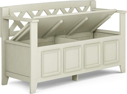 SIMPLIHOME Amherst Entryway Storage Bench - Image 4