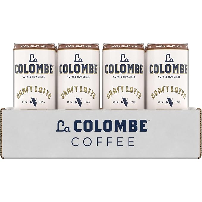 La Colombe Coffee, Mocha Draft Latte, 11 fl oz Cans (Pack of 12), Coffeehouse Quality Cold Brew, Specialty Grade Coffee Beans, Ready-to-Drink On-the-Go
