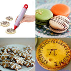 Cake Decorating Pen Dessert Decorating Tool, Silicone Food Syringe Cylinder with 4 Heads Cookie Icing Piping Nozzles Used for Chocolate Jam, Lettering, Drawing, Cream (5 pack)