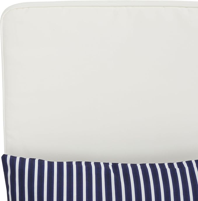 SAFAVIEH Outdoor Collection Palmdale Grey Solid Wood/Beige Cushion - Image 4