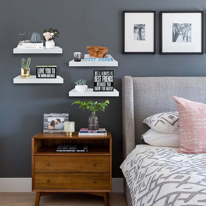 QEEIG Floating Shelves for Wall Bathroom Shelf Bedroom Kitchen Living Room - Image 6
